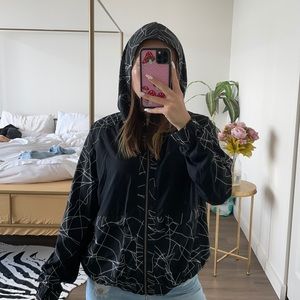 Black and White Fabletics Zip Up Hoodie ♡